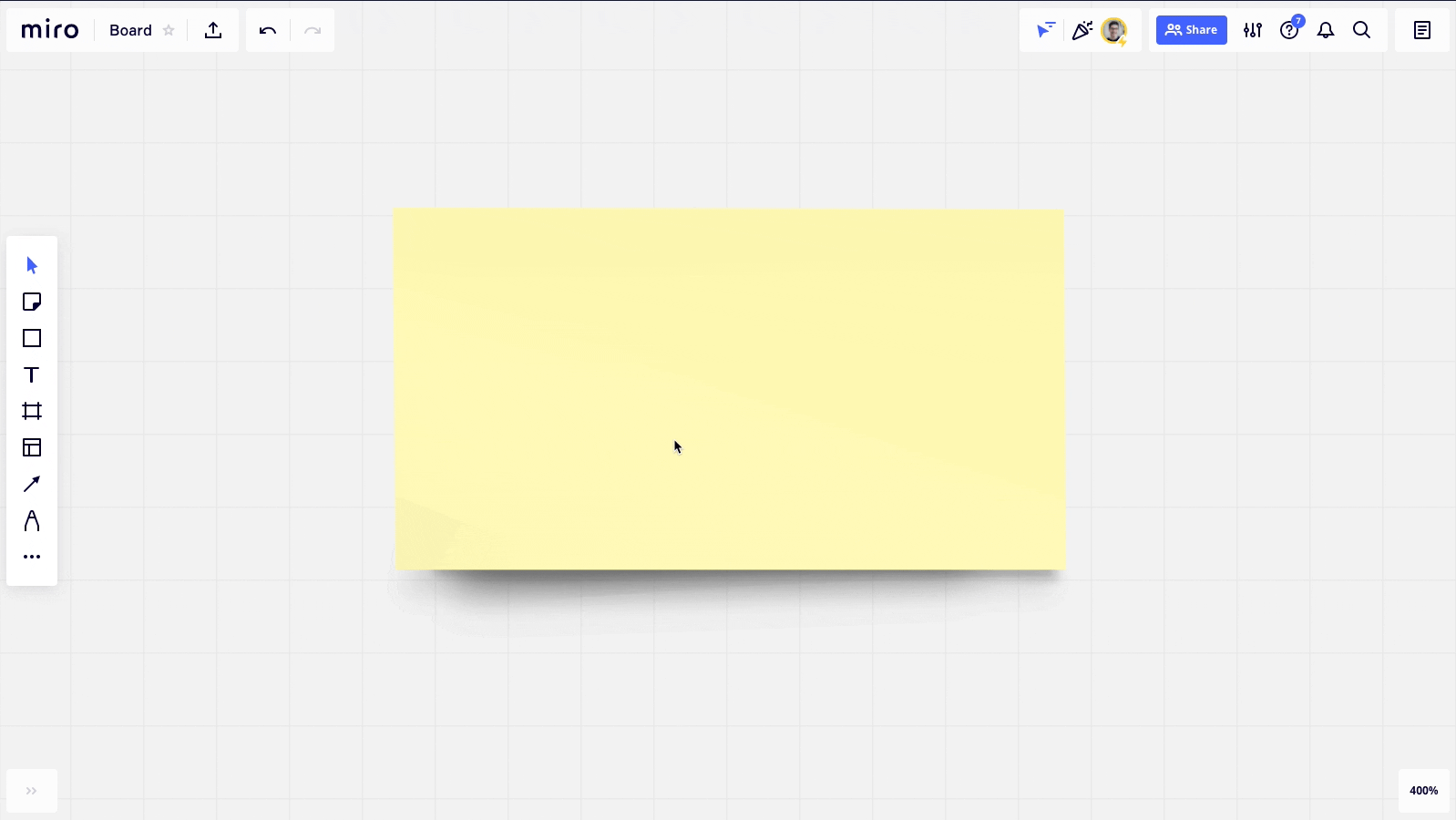 How to quickly create sticky notes in Miro